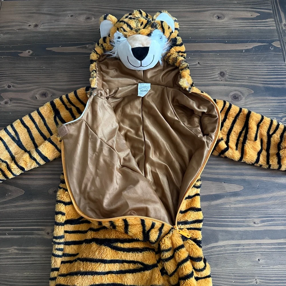 Target Tiger Halloween Costume 2-3T Orange Hooded - Picture 4 of 5